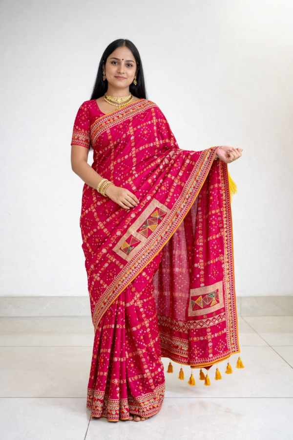 Maharani Traditional Bandhani Saree