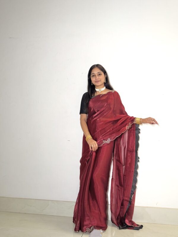 TITLI PRINT CHIFFON DESIGNER SAREE