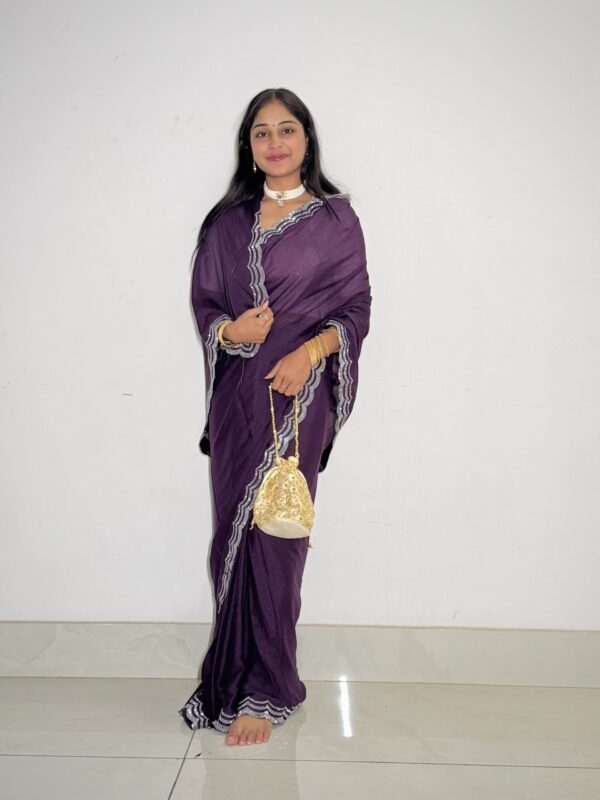 Chiffon Flowy Party Wear Saree